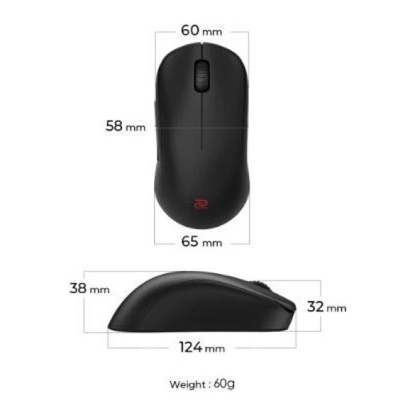 Zowıe U2 Kablosuz Usb 3200Dpı Gaming Mouse - Resim 3