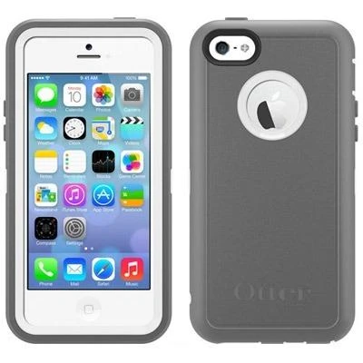 OtterBox Iphone 5C Defender Kılıf Gri-Beyaz - Resim 2