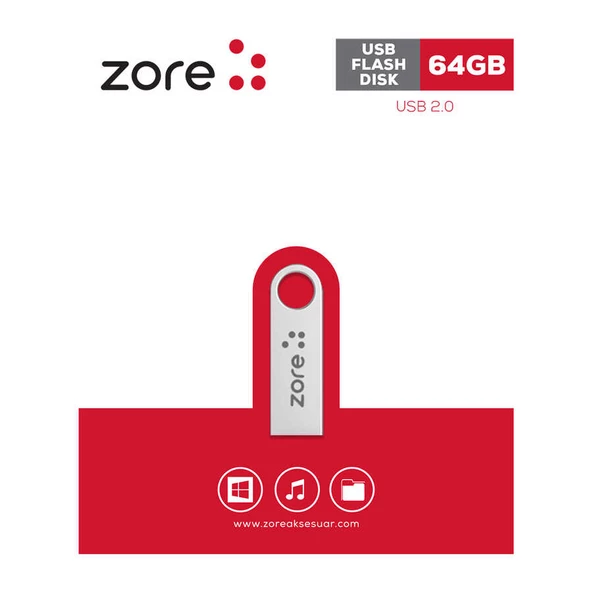 Zore Metal USB Flash Disk 64GB