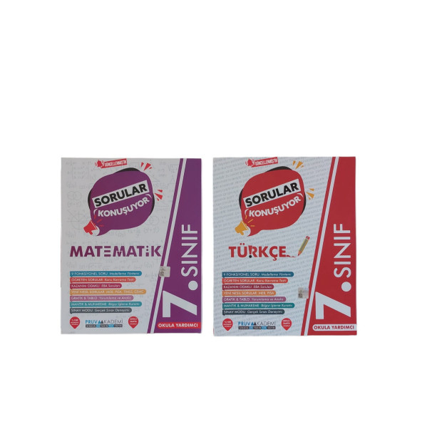 PRUVA SORULAR KONUŞUYOR 7. SINIF 2Lİ SET