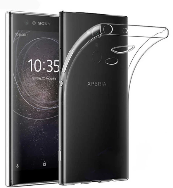 Sony Xperia L2 Şeffaf Kılıf Yumuşak İnce Tasarımlı Kapak (SÜPER)