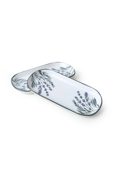 Keramika Keraart Çiçek Bahçesi Noyan Kayık Tabak 28 Cm 2 Adet 18940 - Resim 5