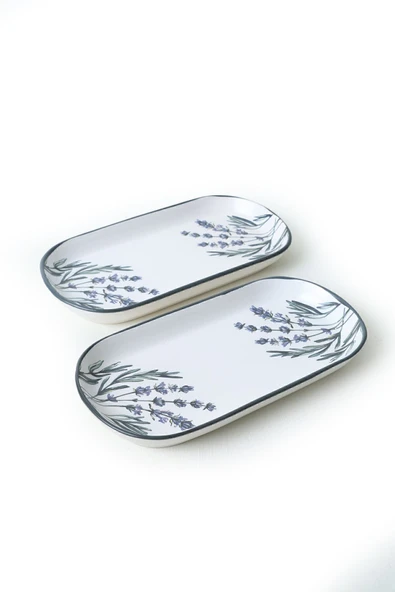 Keramika Keraart Çiçek Bahçesi Noyan Kayık Tabak 28 Cm 2 Adet 18940 - Resim 4