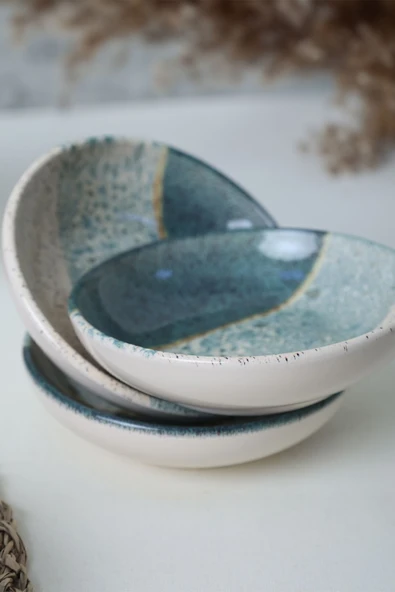 Keramika Keraart Colored Halka Sosluk / Çerezlik 13 Cm 6 Adet 19781 - 3