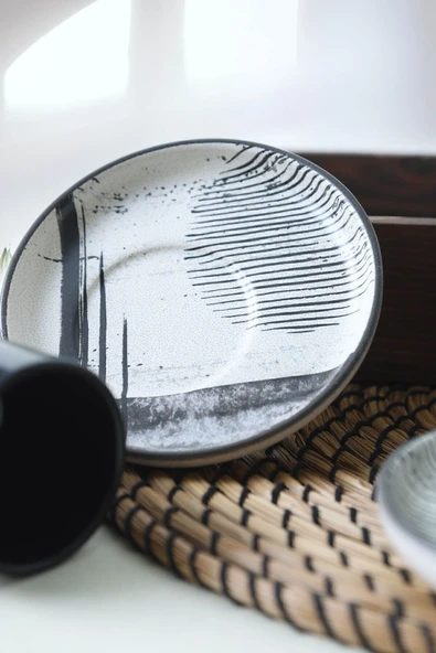 Keramika Keraart Shadowy Nordic Kahve Takımı 12 Parça 6 Kişilik 21784 - Resim 3