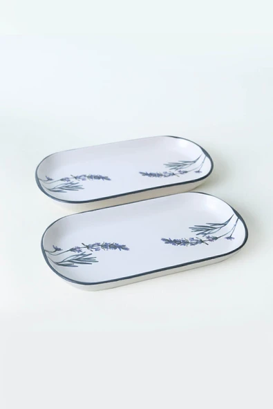 Keramika Keraart Çiçek Bahçesi Noyan Kayık Tabak 28 Cm 2 Adet 18942 - Resim 5