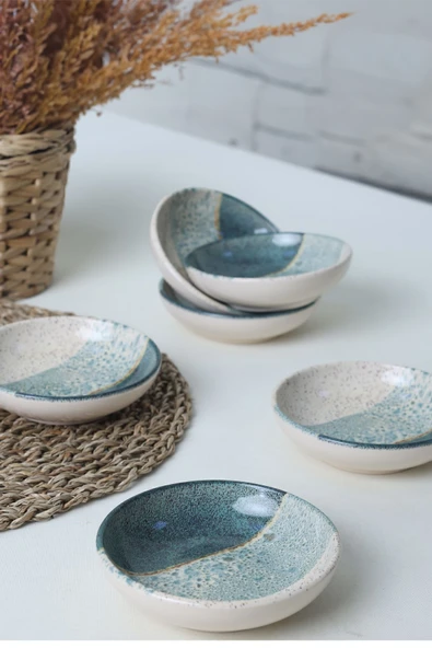 Keramika Keraart Colored Halka Sosluk / Çerezlik 13 Cm 6 Adet 19781