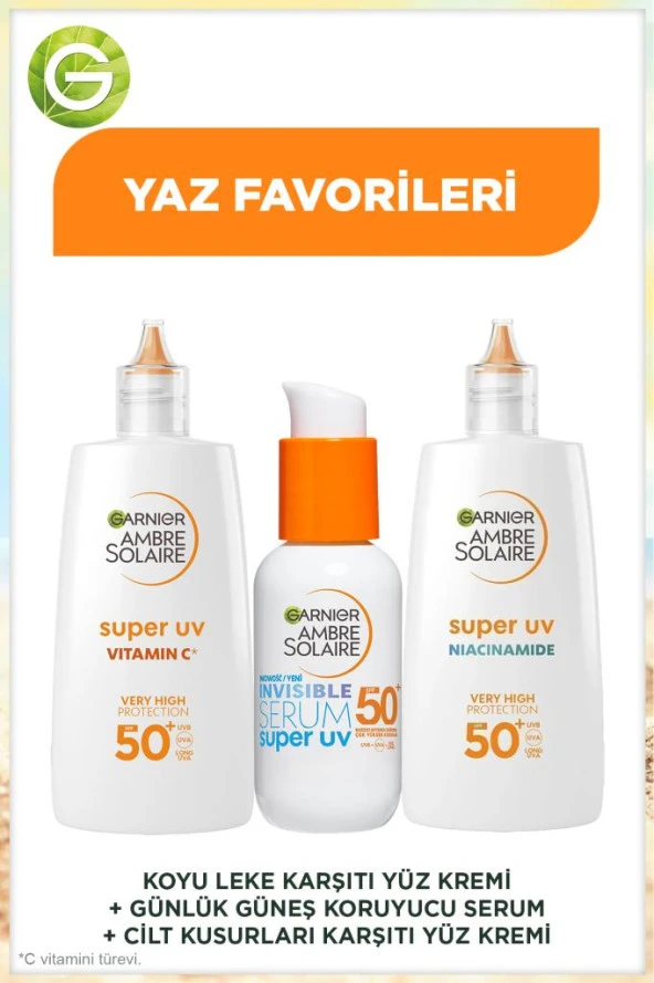 Koyu Leke Karşıtı UV Fluid + Günlük Güneş Koruyucu UV + Niasinamid Güneş Koruyucu Fluid