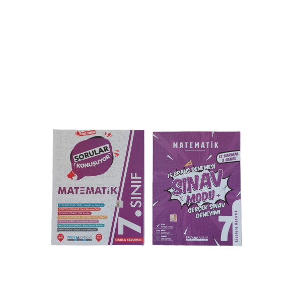 PRUVA  7. SINIF 2Lİ  MATEMATİK SET
