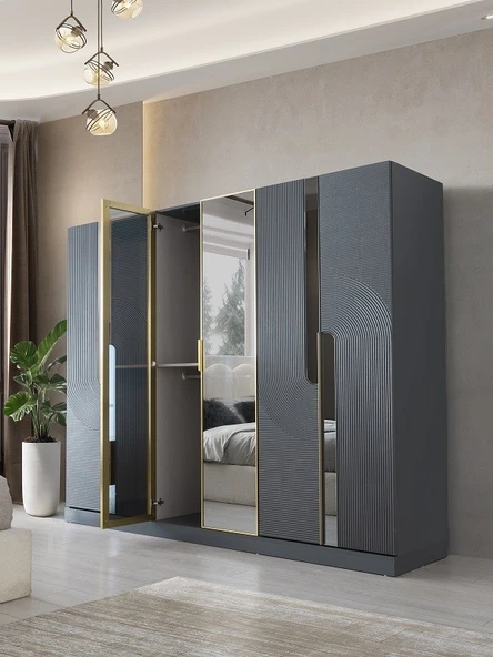 VARDA MDF 6 KAPILI DOLAP