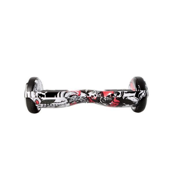 CityMate Elektrikli Kaykay Scooter Hoverboard 6.5 Inch Yaprak Grafity Desenli Akıllı D06 - 2