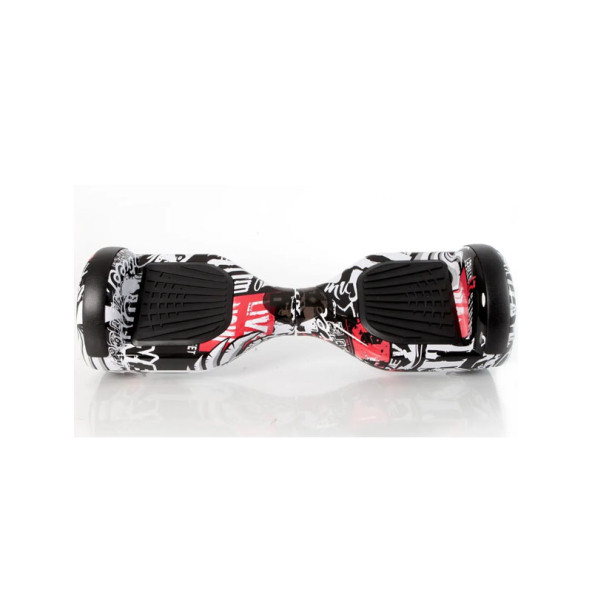 CityMate Elektrikli Kaykay Scooter Hoverboard 6.5 Inch Yaprak Grafity Desenli Akıllı D06 - 3