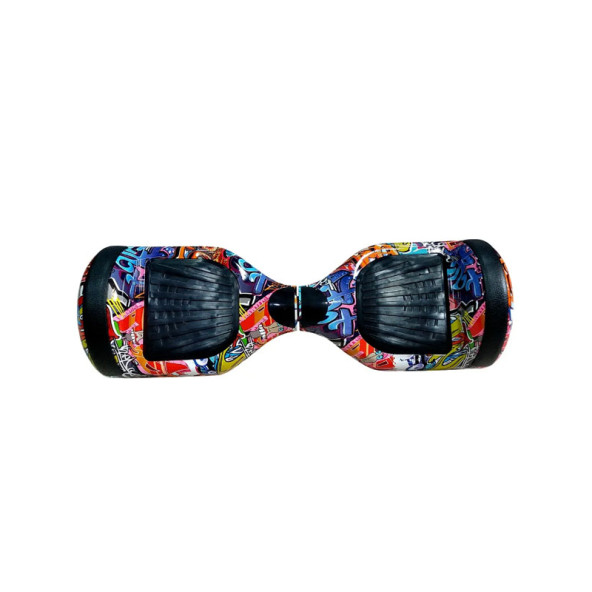 CityMate Elektrikli Kaykay Scooter Hoverboard 6.5 Inch Yaprak Grafity Desenli Akıllı D011 - 3