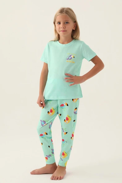 Roly Poly 3403 Jungle Kız Çocuk Pijama Takımı - 8