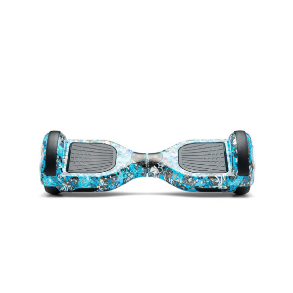 CityMate Elektrikli Kaykay Scooter Hoverboard 6.5 Inch Yaprak Grafity Desenli Akıllı D020 - 3