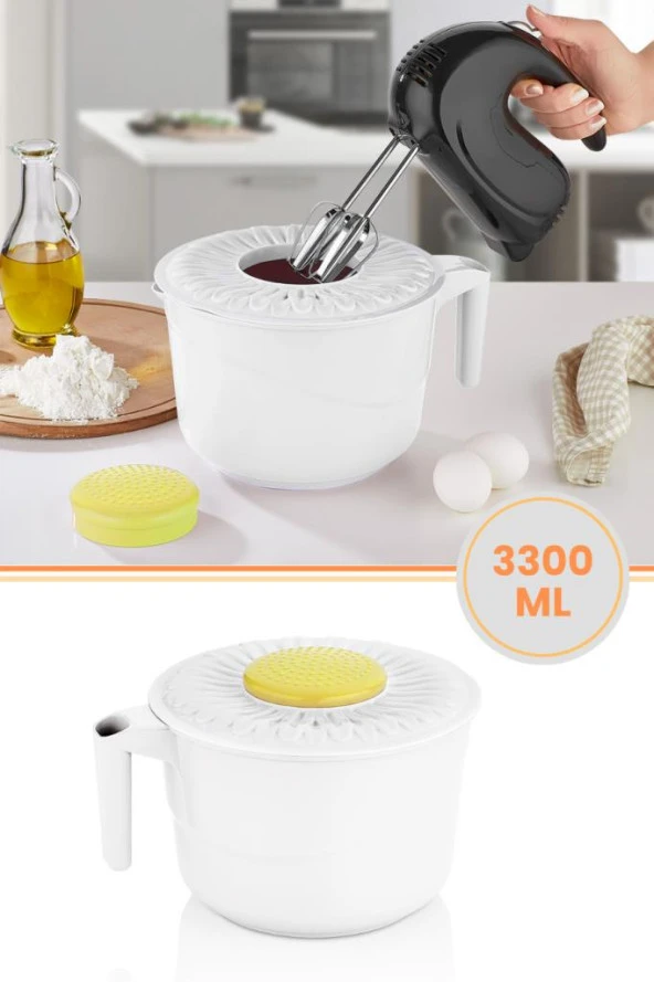 2'si 1 Arada Çok Amaçlı Papatya Mikser Kabı - Kase