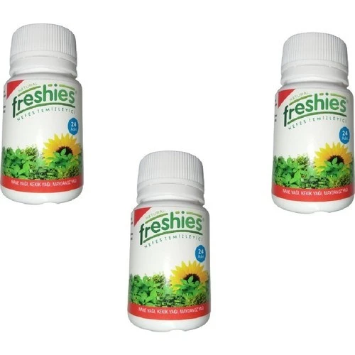 Freshies Doğal Nefes Temizleyici 3'lü Paket 24 Bitkisel Kapsül