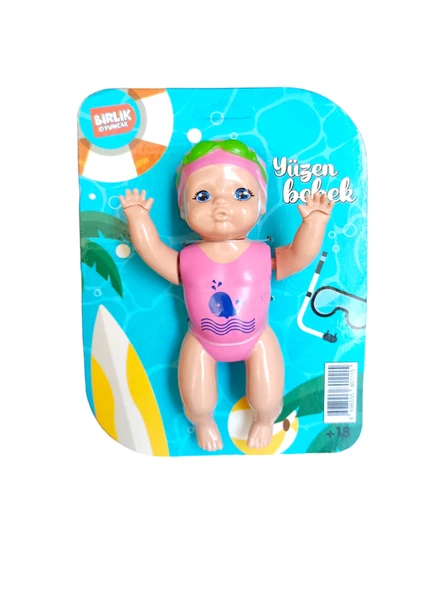 Küvet Keyfi Çıkaracak: Kurmalı Yüzen Bebek (15 cm)! - 2