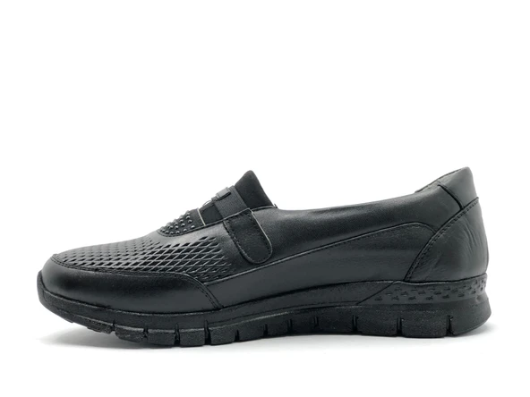 Marka 67 Hakiki Deri Ortapedik Casual Kadın Babet - Resim 13