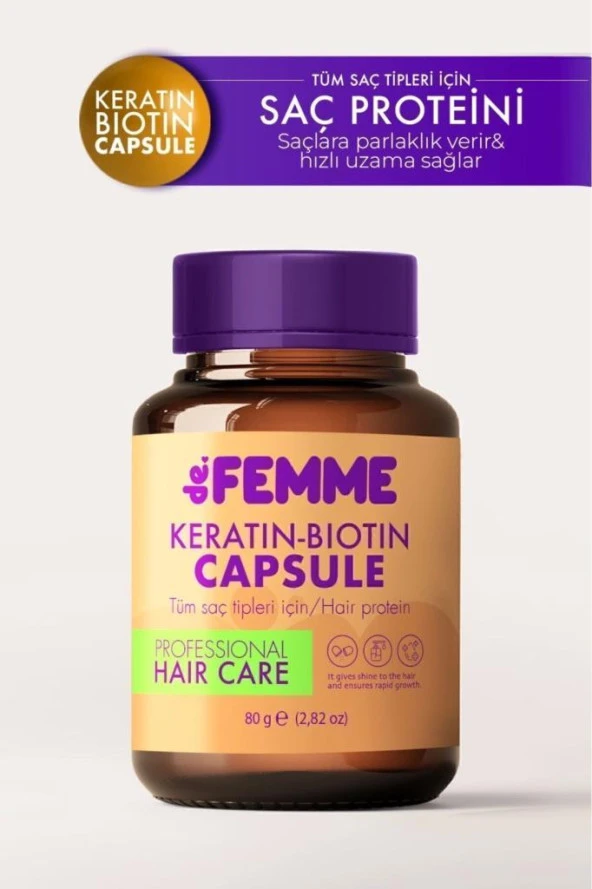 De Femme Saç Bakım Proteini /dökülmelere Ve Yıpranmalara Karşı Hair Profosyonel Saç Bakımı Özel Ürün