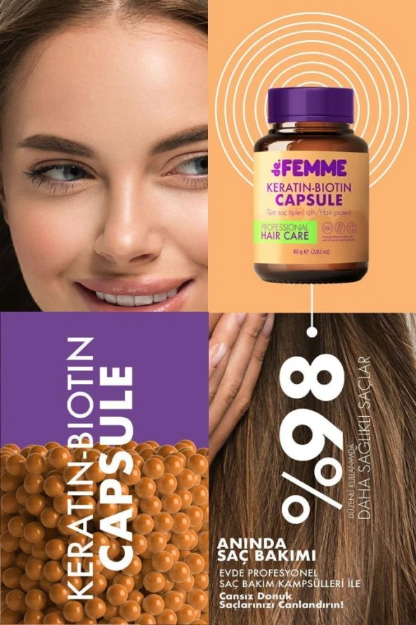 De Femme Saç Bakım Proteini /dökülmelere Ve Yıpranmalara Karşı Hair Profosyonel Saç Bakımı Özel Ürün - 4