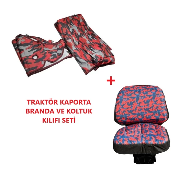 Tümosan Klasik 6000 Serisi Traktör Kaporta Kılıfı Branda ve Koltuk Kılıfı Seti