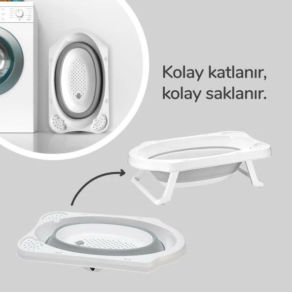 Wellgro 4 Parça Bebek Küvet Seti File hediyeli - 6