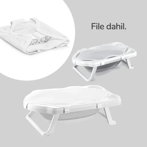 Wellgro 4 Parça Bebek Küvet Seti File hediyeli - 8