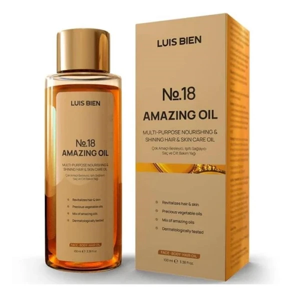Luis Bien No:18 Amazing Oil Saç ve Cilt Bakım Yağı 100 ml