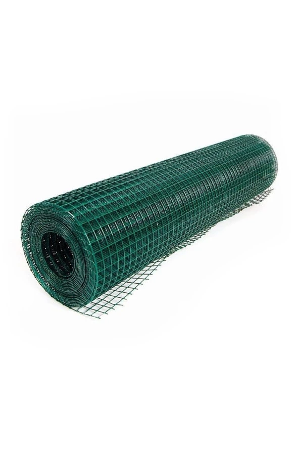 Pvc Kaplı Puntalı Yeşil Bahçe Kümes Çit Teli 1,2x4 Metre Göz Aralığı 12 X 12 Kalınlığı 0,9 Mm