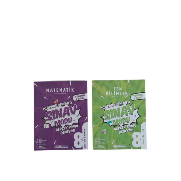 PRUVA  8. SINIF SINAV MODU  2Lİ SET