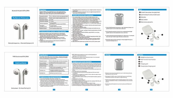 Zore BTK-ZR54 Bluetooth Kulaklık - 8