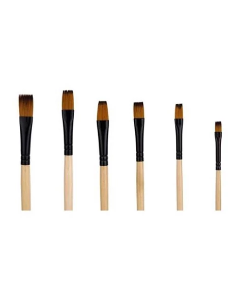 Rich Düz Kesik Fırça Seti 6lı Set 3 - 2