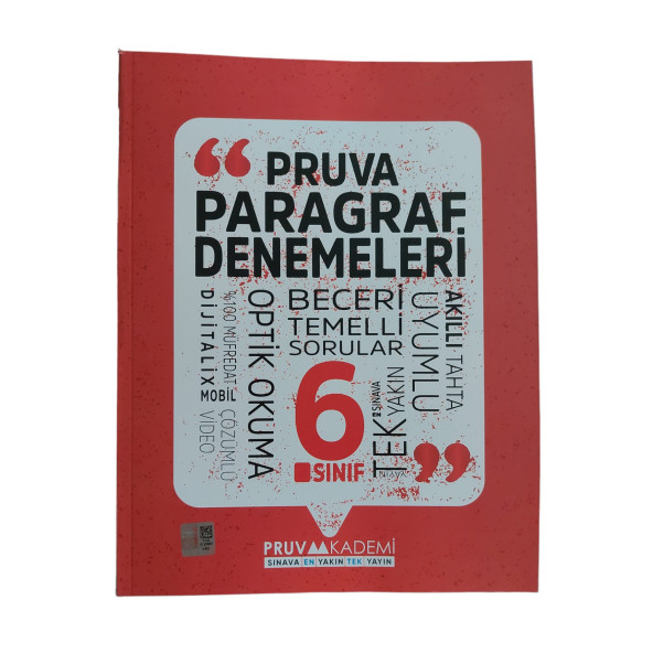 PRUVA AKADEMİ 6.SINIF PARAGRAF SINAV MODU