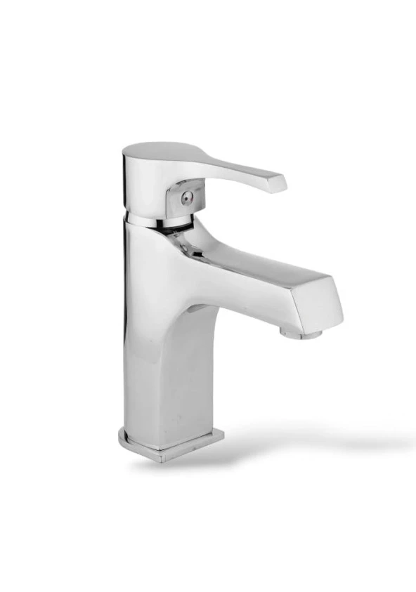 Sardıcı Krom Lotus Sabit Lavabo Bataryası Aç - Kapa Lavabo Musluğu  Çift Su Girişli 5 yıl Garantili