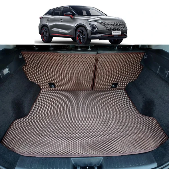 Bod Chery Omoda 5 3D Havuzlu Paspas ve Bagaj Havuzu Seti 2023-Sonrası Kahve 8 Parça