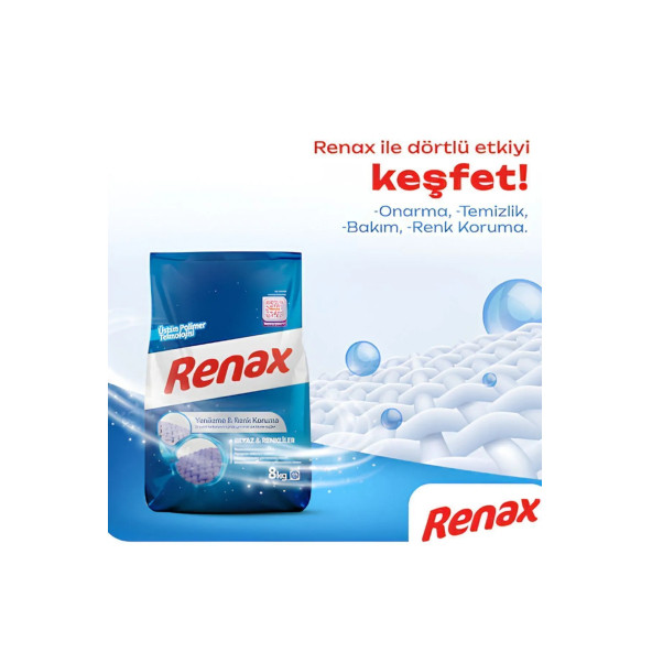 RENAX Yerli Malı Beyaz Ve Renkliler Için Matik Deterjan 8 Kg