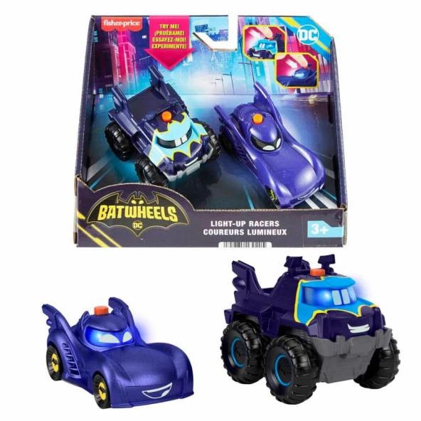 Fisher Price Batwheels Işıklı Yarışçılar Bam & Buff 2’li Paket HML25 - 4
