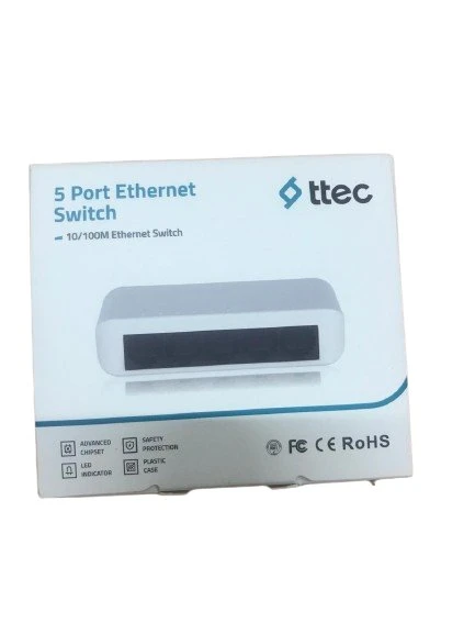Ttec 05100SW 5 Portlu, 10/100 Fast Ethernet, Tak Çalıştır Switch - Resim 4