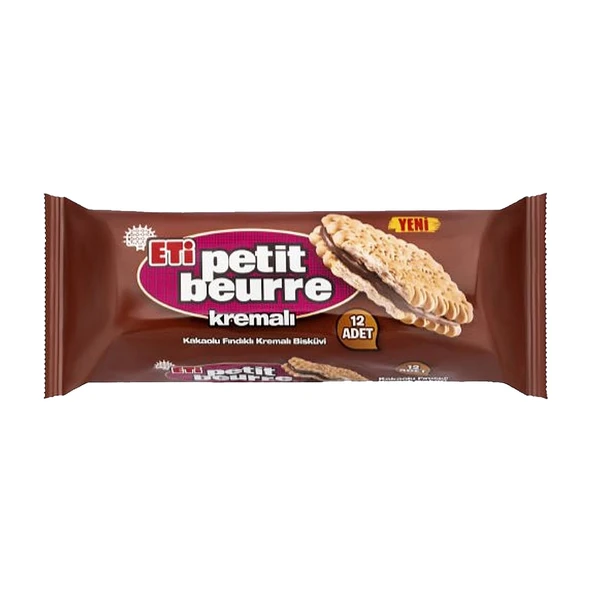 Eti Kakaolu Fındık Kremalı Petibör Bisküvi 270 gr x 4 Adet - 3