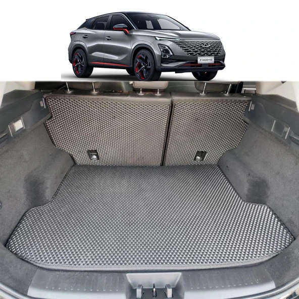 Bod Chery Omoda 5 3D Havuzlu Paspas ve Bagaj Havuzu Seti 2023-Sonrası Siyah 8 Parça ürün görseli