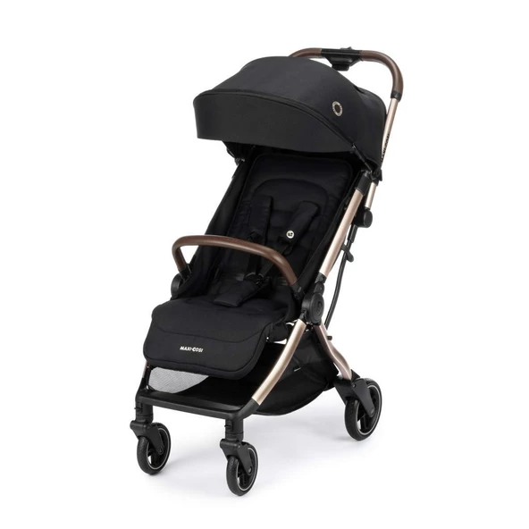 Maxi-Cosi Eva 3 Otomatik Katlanan Kompakt Bebek Arabası Essential Black Champagne