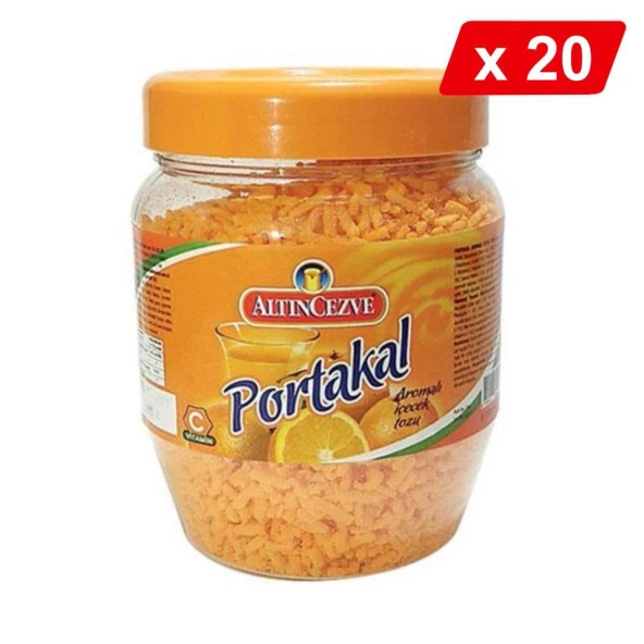 Altıncezve Granül Portakal Aromalı İçecek Tozu 300 Gr - 20Lİ PAKET