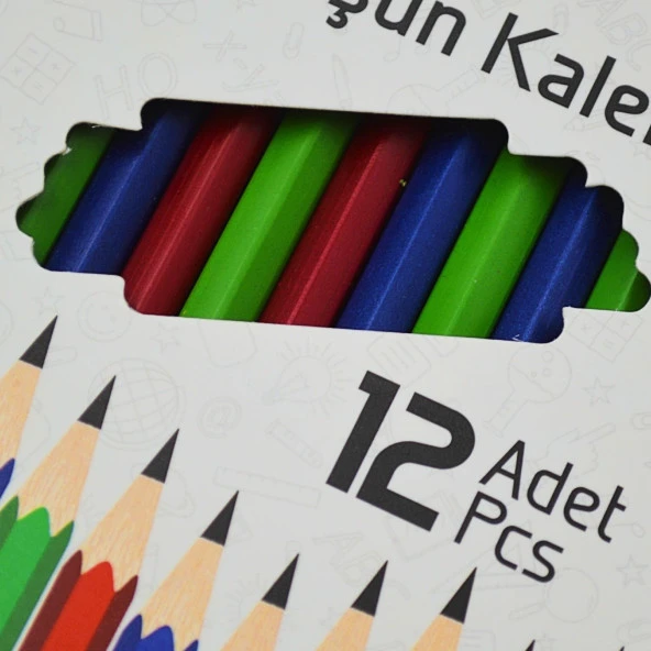 Gen-Of HB Köşeli Kurşun Kalem (GEN-6000) 60 Adet - 8