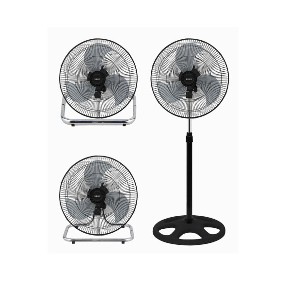 Kraus 3İn1 18'' Metal Pervaneli Sanayi Tipi Ayakli Vantilator 80 - 1