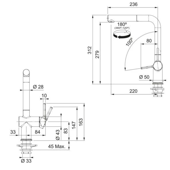 Franke Active Plus Doccia 2.0 Spiralli Armatür Krom Mutfak Eviye Bataryası - 4