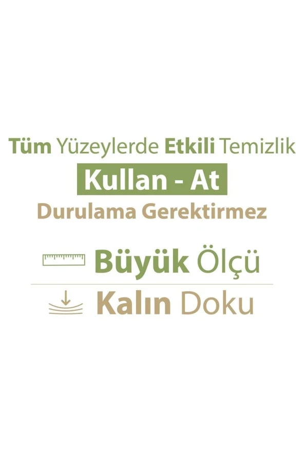 Baby Turco Doğadan Pratik Yüzey Temizlik Havlusu 100 yaprak - 4