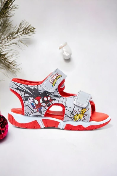 Spiderman Baskılı Erkek Çoçuk Sandalet - 2