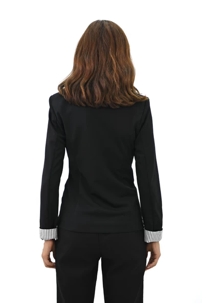 Kadın Tek Düğme Detaylı Blazer Ceket 5522 - 5