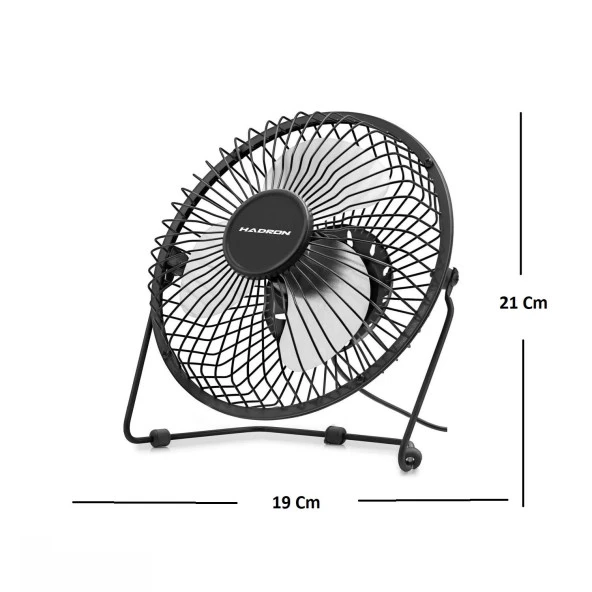 Hadron HDX7252 18cm Metal Masaüstü Usb Vantilatör - 8